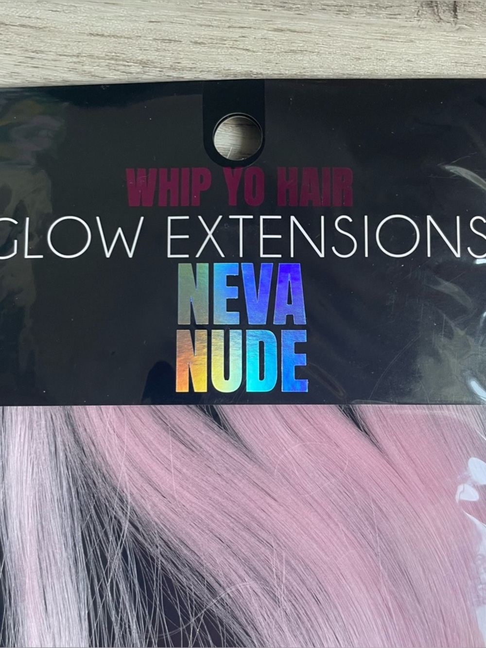 GLOW EXTENSIONS CLIP-IN HAIR PIECES GLOW-IN-THE-DARK NWT